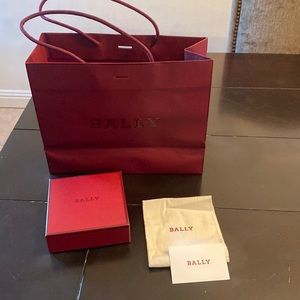 BALLY EMPTY BELT BOX WITH MATCHING PAPER BAG